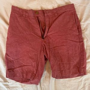 J Crew Gramercy linen shorts in Salom